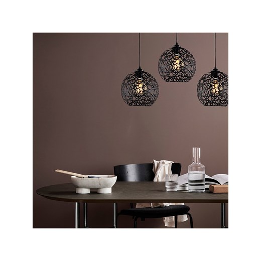 ABERTO DESIGN Lampa wisząca &quot;Fellini&quot; w kolorze czarnym - 100 x 25 cm ze sklepu Limango Polska w kategorii Oświetlenie - zdjęcie 187709118
