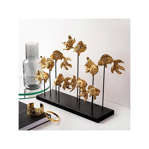 ABERTO DESIGN Figurka dekoracyjna &quot;Goldfisch&quot; w kolorze złotym - 42 x 28 cm ze sklepu Limango Polska w kategorii Dekoracje - zdjęcie 187709167