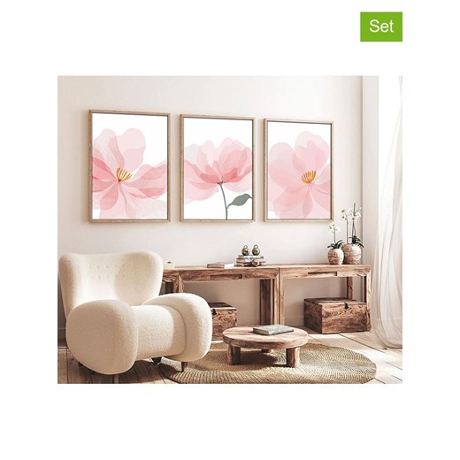 ABERTO DESIGN Druki artystyczne (3 szt.) w ramce ze sklepu Limango Polska w kategorii Obrazy - zdjęcie 187709276