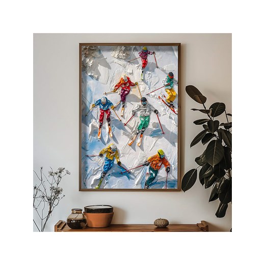 ABERTO DESIGN Druk artystyczny w drewnianej ramce - 70 x 50 cm ze sklepu Limango Polska w kategorii Obrazy - zdjęcie 187709408