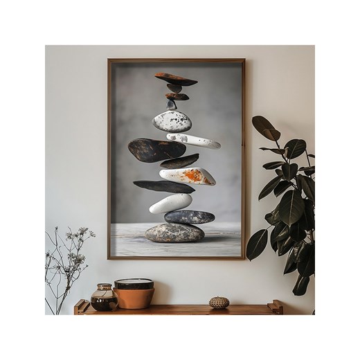 ABERTO DESIGN Druk artystyczny w drewnianej ramce - 70 x 50 cm ze sklepu Limango Polska w kategorii Obrazy - zdjęcie 187709416