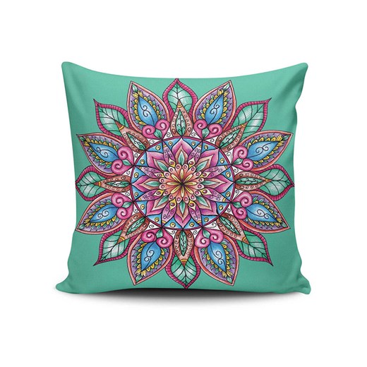 ABERTO DESIGN Poduszka w kolorze turkusowo-jasnoróżowym ze sklepu Limango Polska w kategorii Poduszki dekoracyjne - zdjęcie 187709655