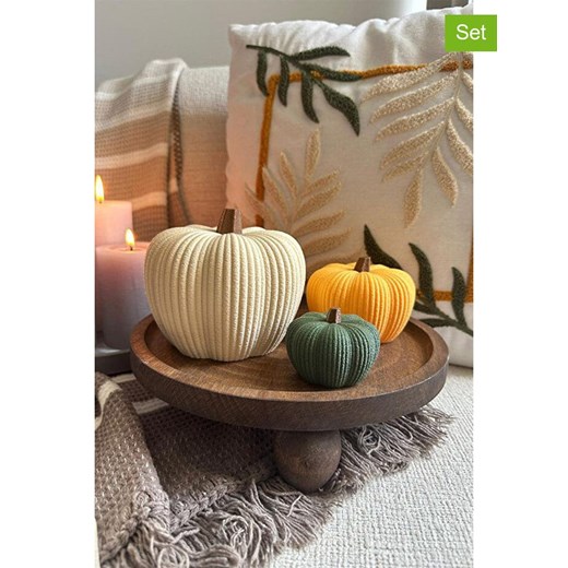 ABERTO DESIGN Dekoracje (3 szt.) w kolorze kremowym, żółtym i turkusowym ze sklepu Limango Polska w kategorii Dekoracje - zdjęcie 187709939