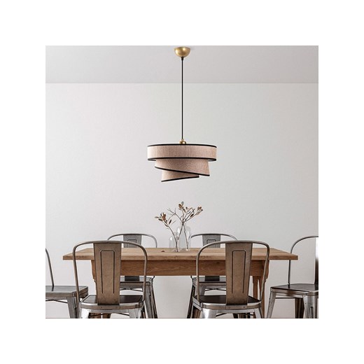 ABERTO DESIGN Lampa wisząca w kolorze jasnobrązowym - Ø 40 cm ze sklepu Limango Polska w kategorii Oświetlenie - zdjęcie 187710117