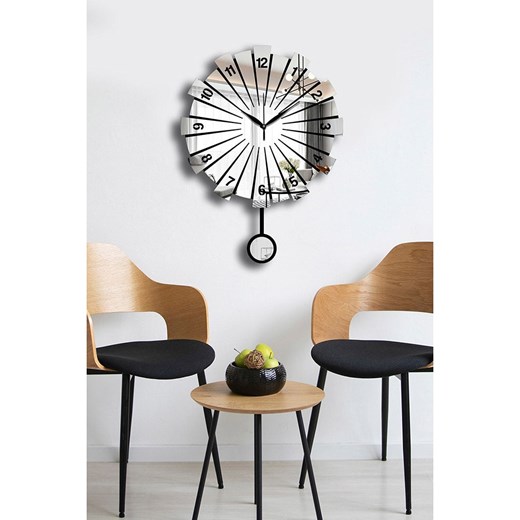 ABERTO DESIGN Zegar ścienny w kolorze czarnym - Ø 39 cm ze sklepu Limango Polska w kategorii Zegary - zdjęcie 187710297