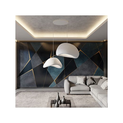 ABERTO DESIGN Lampa wisząca w kolorze białym - 80 x 120 cm ze sklepu Limango Polska w kategorii Oświetlenie - zdjęcie 187710337