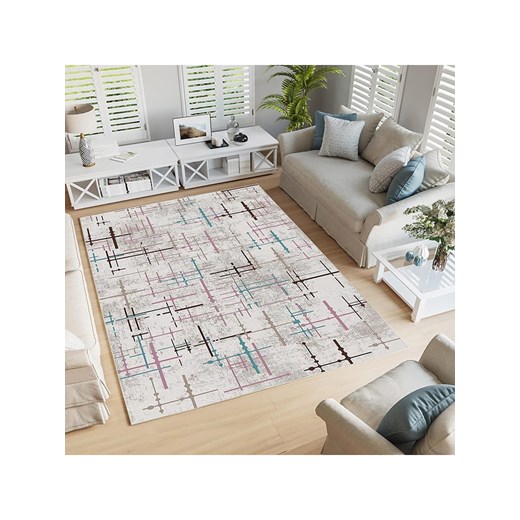 ABERTO DESIGN Dywan w kolorze kremowym ze wzorem ze sklepu Limango Polska w kategorii Dywany - zdjęcie 187710457