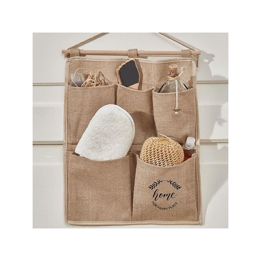 ABERTO DESIGN Organizer wiszący w kolorze jasnobrązowym - 35 x 45 cm ze sklepu Limango Polska w kategorii Akcesoria i przechowywanie - zdjęcie 187710627