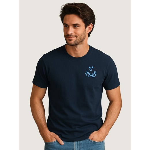 WOOOP Koszulka w kolorze granatowym ze sklepu Limango Polska w kategorii T-shirty męskie - zdjęcie 187710699