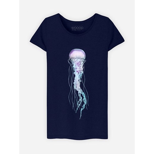 WOOOP Koszulka &quot;Space Jelly&quot; w kolorze granatowym ze sklepu Limango Polska w kategorii Bluzki damskie - zdjęcie 187710725