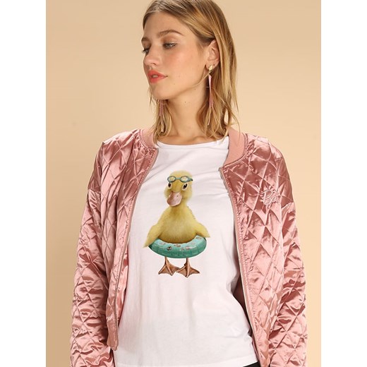 WOOOP Koszulka &quot;Duck Bouee&quot; w kolorze białym ze sklepu Limango Polska w kategorii Bluzki damskie - zdjęcie 187710749