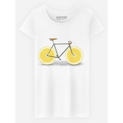 WOOOP Koszulka &quot;Zest&quot; w kolorze białym ze sklepu Limango Polska w kategorii Bluzki damskie - zdjęcie 187710766