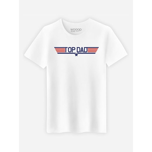 WOOOP Koszulka &quot;Top Dad&quot; w kolorze białym ze sklepu Limango Polska w kategorii T-shirty męskie - zdjęcie 187710785