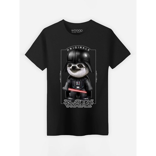 WOOOP Koszulka &quot;Sloth Wars&quot; w kolorze czarnym ze sklepu Limango Polska w kategorii T-shirty męskie - zdjęcie 187710795