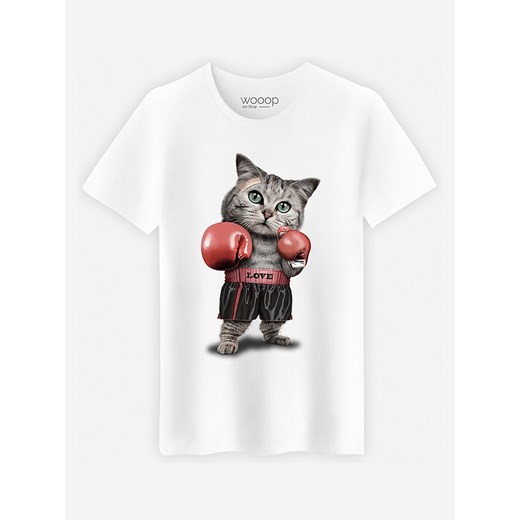WOOOP Koszulka &quot;Boxing Art&quot; w kolorze białym ze sklepu Limango Polska w kategorii T-shirty męskie - zdjęcie 187710798