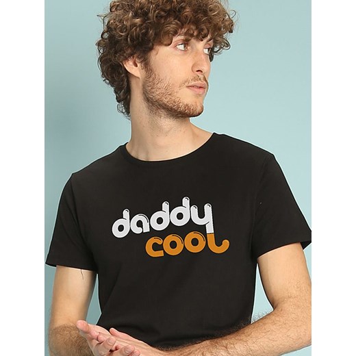 WOOOP Koszulka &quot;Daddy Cool&quot; w kolorze czarnym ze sklepu Limango Polska w kategorii T-shirty męskie - zdjęcie 187710806