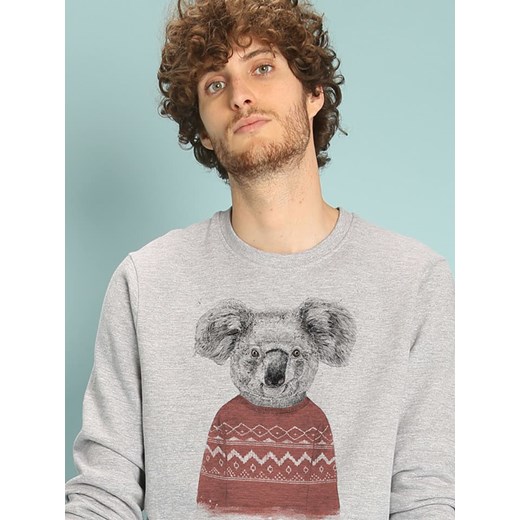 WOOOP Bluza &quot;Winter Koala&quot; w kolorze szarym ze sklepu Limango Polska w kategorii Bluzy męskie - zdjęcie 187710837