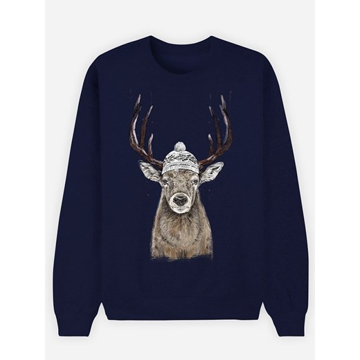 WOOOP Bluza &quot;Outside&quot; w kolorze granatowym ze sklepu Limango Polska w kategorii Bluzy damskie - zdjęcie 187710839