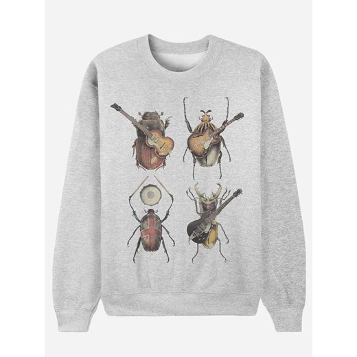 WOOOP Bluza &quot;Beetles&quot; w kolorze szarym ze sklepu Limango Polska w kategorii Bluzy damskie - zdjęcie 187710847