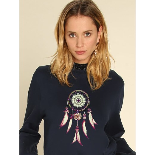 WOOOP Bluza &quot;Dreamcatcher&quot; w kolorze granatowym ze sklepu Limango Polska w kategorii Bluzy damskie - zdjęcie 187710859