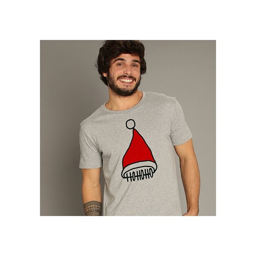 WOOOP Koszulka &quot;Ho Ho Ho&quot; w kolorze szarym ze sklepu Limango Polska w kategorii T-shirty męskie - zdjęcie 187710867