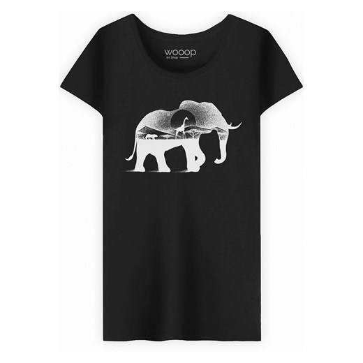 WOOOP Koszulka &quot;Wild Africa&quot; w kolorze czarnym ze sklepu Limango Polska w kategorii Bluzki damskie - zdjęcie 187710896
