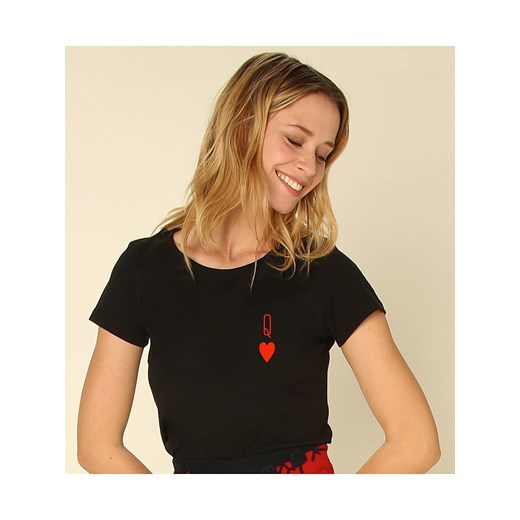 WOOOP Koszulka &quot;Queen&quot; w kolorze czarnym ze sklepu Limango Polska w kategorii Bluzki damskie - zdjęcie 187710927