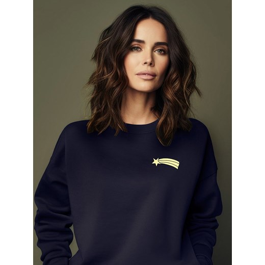 WOOOP Bluza &quot;Etoile Filante&quot; w kolorze granatowym ze sklepu Limango Polska w kategorii Bluzy damskie - zdjęcie 187711005