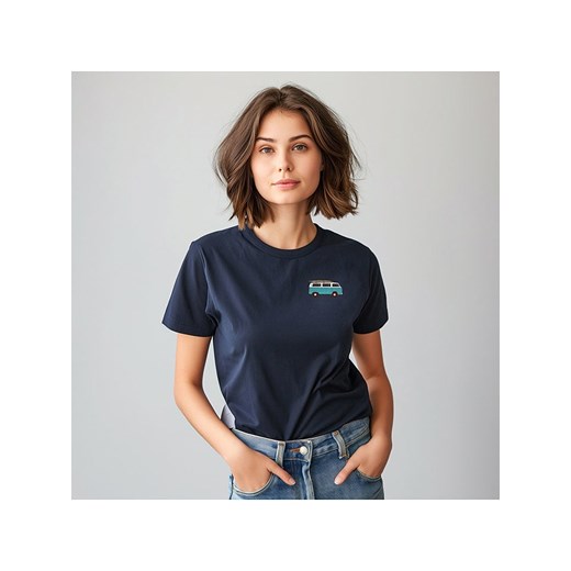 WOOOP Koszulka &quot;Blue van&quot; w kolorze granatowym ze sklepu Limango Polska w kategorii Bluzki damskie - zdjęcie 187711038