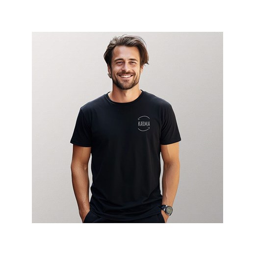 WOOOP Koszulka &quot;Karma&quot; w kolorze czarnym ze sklepu Limango Polska w kategorii T-shirty męskie - zdjęcie 187711045