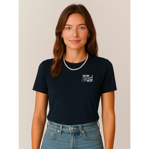 WOOOP Koszulka &quot;Mom sweet mom&quot; w kolorze czarnym ze sklepu Limango Polska w kategorii Bluzki damskie - zdjęcie 187711067