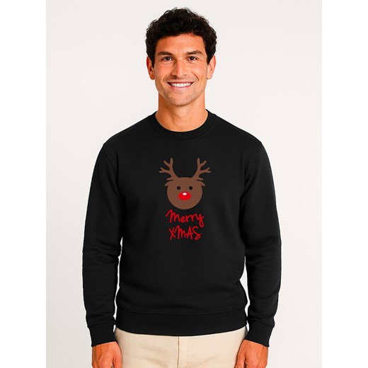 WOOOP Bluza &quot;Merry Xmas&quot; w kolorze czarnym ze sklepu Limango Polska w kategorii Bluzy męskie - zdjęcie 187711069