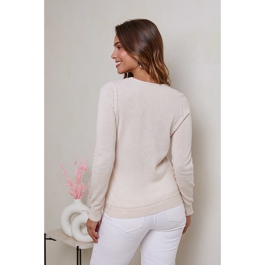 Soft Cashmere Kaszmirowy sweter w kolorze kremowym Soft Cashmere 32 okazja Limango Polska