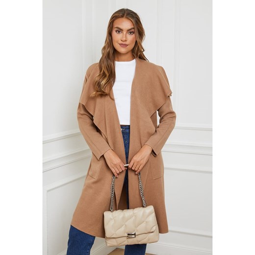 Soft Cashmere Kardigan w kolorze jasnobrązowym ze sklepu Limango Polska w kategorii Swetry damskie - zdjęcie 187711089