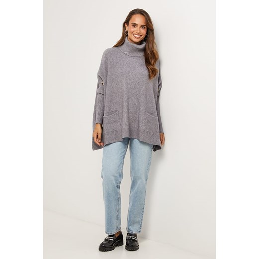 Soft Cashmere Golf w kolorze szarym ze sklepu Limango Polska w kategorii Swetry damskie - zdjęcie 187711196