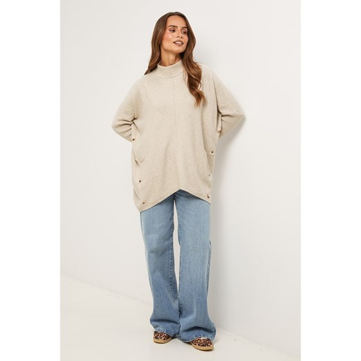 Soft Cashmere Sweter w kolorze beżowym ze sklepu Limango Polska w kategorii Swetry damskie - zdjęcie 187711236