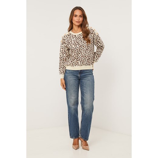 Soft Cashmere Sweter w kolorze kremowo-brązowym ze sklepu Limango Polska w kategorii Swetry damskie - zdjęcie 187711326