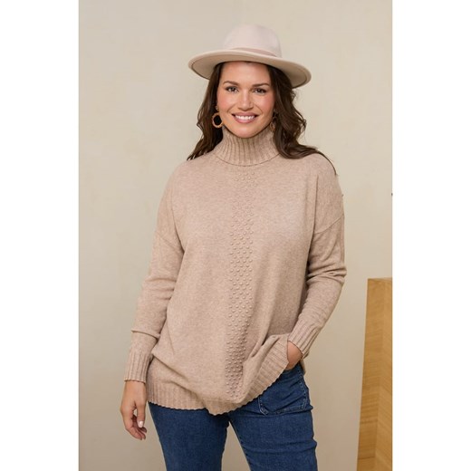 Curvy Lady Golf w kolorze szarobrązowym ze sklepu Limango Polska w kategorii Swetry damskie - zdjęcie 187711439