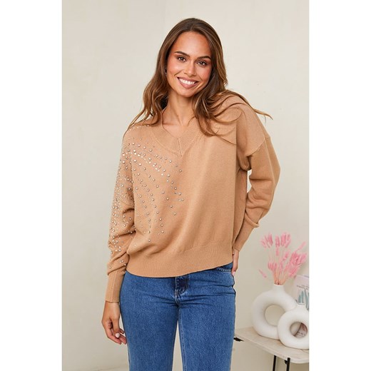 Soft Cashmere Sweter w kolorze karmelowym ze sklepu Limango Polska w kategorii Swetry damskie - zdjęcie 187711547