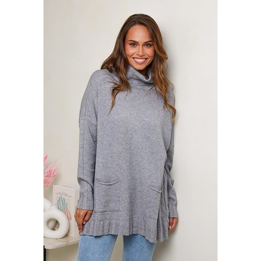 Soft Cashmere Golf w kolorze szarym ze sklepu Limango Polska w kategorii Swetry damskie - zdjęcie 187711617