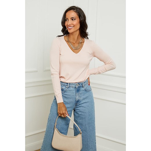 L&apos;armoire de Suzette Sweter w kolorze jasnoróżowym ze sklepu Limango Polska w kategorii Swetry damskie - zdjęcie 187711766