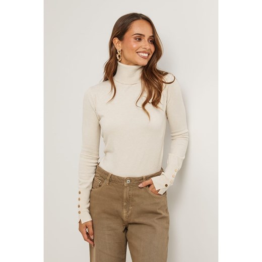 Soft Cashmere Golf w kolorze beżowym Soft Cashmere 34/36 Limango Polska okazyjna cena