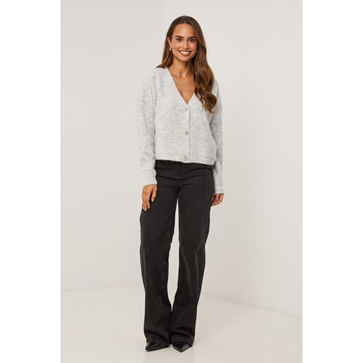 Soft Cashmere Kardigan w kolorze jasnoszarym ze sklepu Limango Polska w kategorii Swetry damskie - zdjęcie 187712175