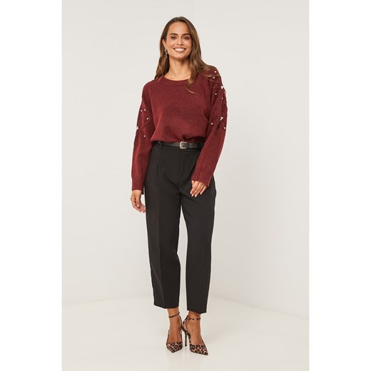 Soft Cashmere Sweter w kolorze bordowym ze sklepu Limango Polska w kategorii Swetry damskie - zdjęcie 187712195