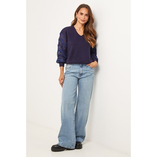 Soft Cashmere Sweter w kolorze fioletowym ze sklepu Limango Polska w kategorii Swetry damskie - zdjęcie 187712319