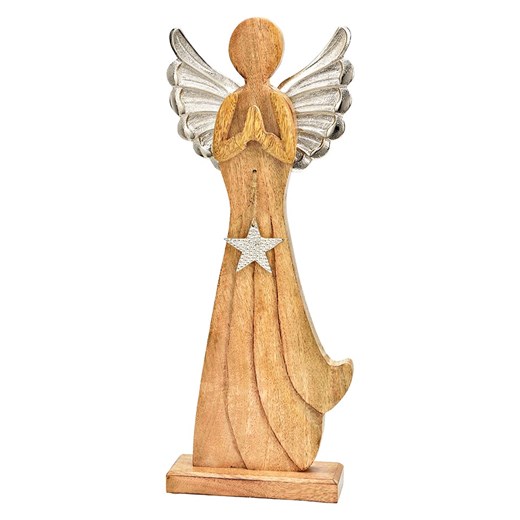 G. Wurm Figurka dekoracyjna &quot;Angel&quot; w kolorze beżowym - 18 x 47 x 6 cm G. Wurm onesize okazyjna cena Limango Polska