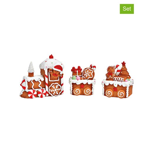 G. Wurm Figurki dekoracyjne (3 szt.) w kolorze jasnobrązowym - 26 x 10 x 6 cm ze sklepu Limango Polska w kategorii Dekoracje - zdjęcie 187712887