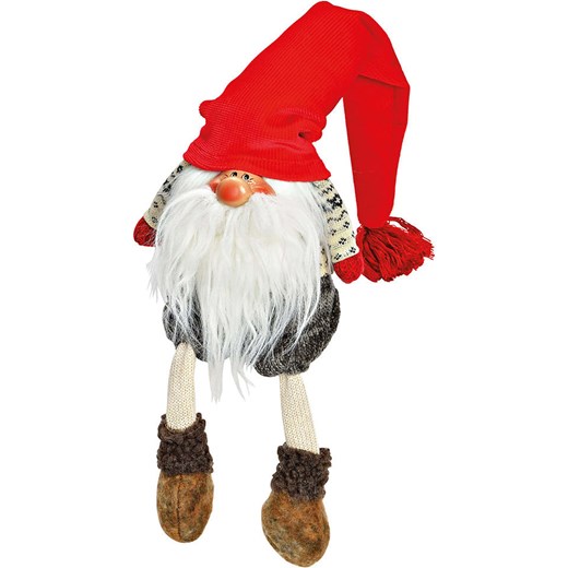 G. Wurm Figurka w kolorze czerwono-szarym do siedzenia na krawędzi - 16 x 35 x 16 cm ze sklepu Limango Polska w kategorii Dekoracje - zdjęcie 187712907