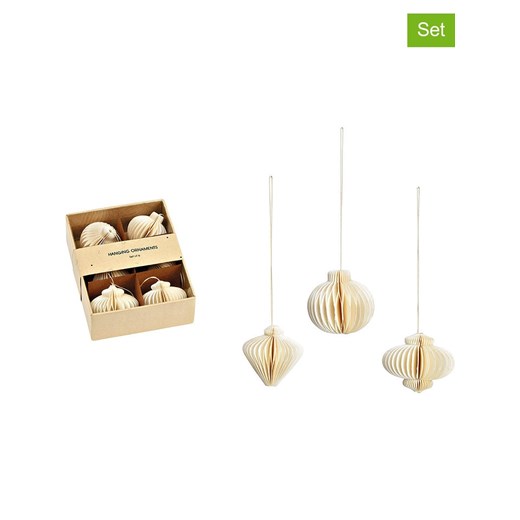 G. Wurm Zawieszki dekoracyjne (6 szt.) w kolorze białym - Ø 4 cm ze sklepu Limango Polska w kategorii Dekoracje bożonarodzeniowe - zdjęcie 187712945