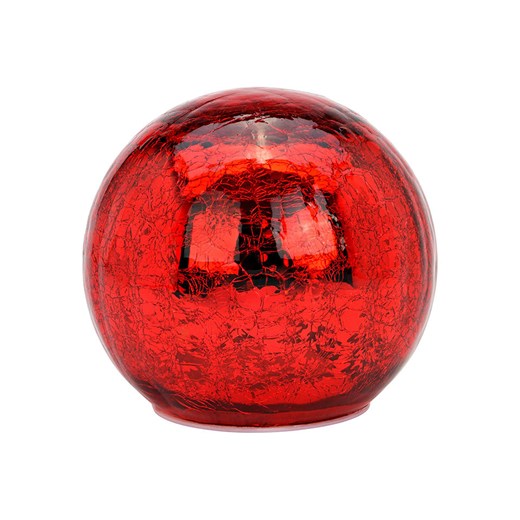 G. Wurm Dekoracja LED &quot;Crackle&quot; w kolorze czerwonym - wys. 13 x Ø 15 cm ze sklepu Limango Polska w kategorii Oświetlenie - zdjęcie 187712966